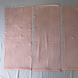 Listing 5 of 13 for Vintage Japanese Pink Silk Kimono Panels Fabric Pieces X3