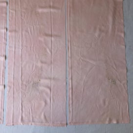 Listing 12 of 13 for Vintage Japanese Pink Silk Kimono Panels Fabric Pieces X3