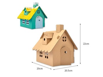 Listing 1 of 10 for Children Handmade DIY Painting Christmas Biscuit House Festival Decorations