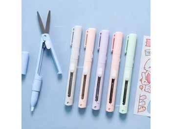 Listing 9 of 16 for 1pc Mini Portable Scissors Paper Cutter Knife 2 In 1 Multifunctional Pocket Pen