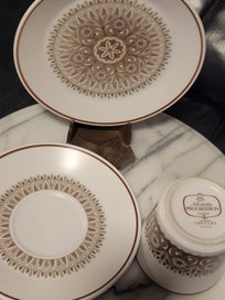 Listing 6 of 7 for Vtg Noritake Progression Century Cup-Saucer-Plate Trio x2 #9044 ~ Japan 80s