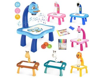 Listing 2 of 4 for Kids Projector Drawing Table Toy Writing Painting Board Desk Arts Educational