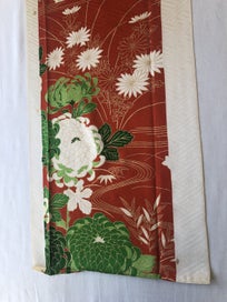 Listing 5 of 16 for Vintage Japanese Decorative Floral Fabric Kimono Panel
