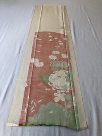 Listing 11 of 16 for Vintage Japanese Decorative Floral Fabric Kimono Panel