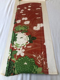 Listing 12 of 16 for Vintage Japanese Decorative Floral Fabric Kimono Panel