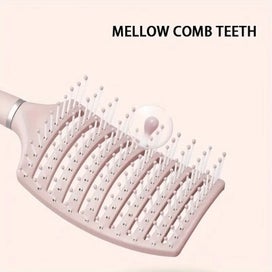 Listing 4 of 4 for Pink Quick-Dry Detangling Brush - Thick & Curly Hair