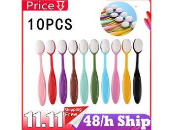 Listing 9 of 12 for 10pcs Colorful Ink Brush Blender Brushes For DIY Scrapbooking Cards