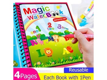 Listing 2 of 4 for Montessori Toys Reusable Coloring Book Magic Water Drawing Book Painting