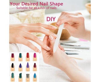 Listing 5 of 5 for Colored crystal glass nail file, made of plastic, stainless steel, nano glass