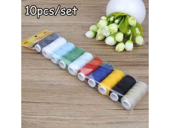 Listing 9 of 15 for 10Pcs/Set 200Yards/Spool Polyester Sewing Thread For Home Sewing Kit