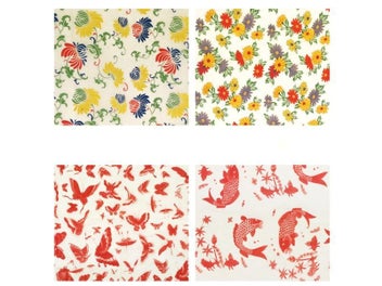 Listing 3 of 9 for Ceramic Underglaze Transfer Paper Colorful Flower Paper Blue And White Sticker
