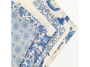 Listing 5 of 9 for Ceramic Underglaze Transfer Paper Colorful Flower Paper Blue And White Sticker