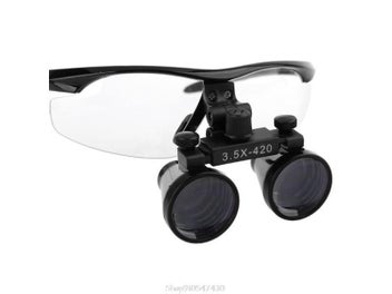 Listing 4 of 9 for 3.5X 2.5X Head Wearing Dental Loupe Ultralight Binocular Magnifier Goggle