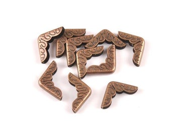 Listing 1 of 10 for 50Pcs Mixed Flower Lace Book Corner Diy Metal Albums Menus Folders Photo