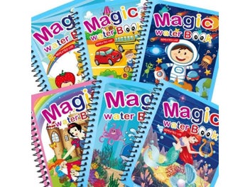 Listing 9 of 13 for 1 Book 1 Pen Reusable Coloring Book Water Painting Book Sensory Early Education