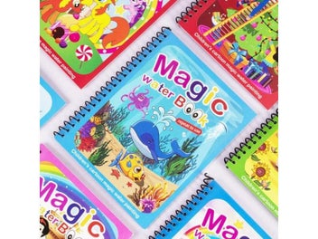 Listing 10 of 13 for 1 Book 1 Pen Reusable Coloring Book Water Painting Book Sensory Early Education