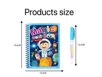 Listing 11 of 13 for 1 Book 1 Pen Reusable Coloring Book Water Painting Book Sensory Early Education