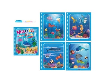 Listing 1 of 13 for 1 Book 1 Pen Reusable Coloring Book Water Painting Book Sensory Early Education