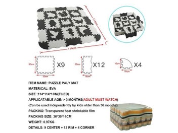 Listing 13 of 16 for Baby Puzzle Play Mat EVA Foam Jigsaw Floor Cushion Crawling Carpet