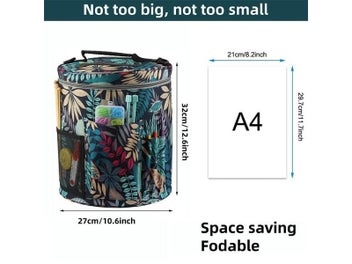 Listing 11 of 13 for DIY Woven Storage Bag Sewing Embroidery Tool Storage Crochet Yarn Drum Bag Bead