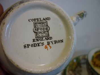 Listing 5 of 6 for SPODE BYRON TEA SET 8 PIECE.
