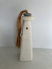 Listing 3 of 9 for Stone and fibre sculpture by NZ artist Jodie Austin