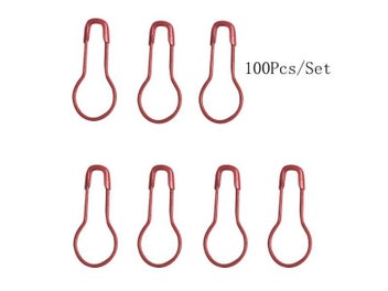 Listing 1 of 10 for 100Pcs Safety Pin Gourd Shape Mix Color Metal Pins Crafts Knitting Cross Stitch