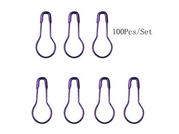 Listing 1 of 10 for 100Pcs Safety Pin Gourd Shape Mix Color Metal Pins Crafts Knitting Cross Stitch