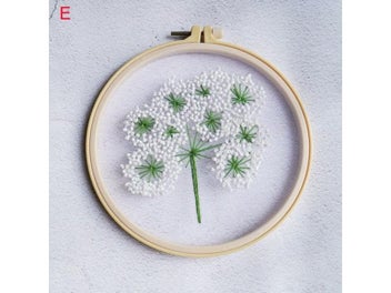 Listing 1 of 10 for 1Set European Mesh Embroidery DIY Flowers Painting Full Needlework Cross Stitch