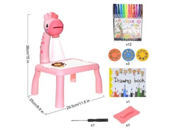 Listing 1 of 10 for Kids Mini Led Art Drawing Table Toy Set With Box Projector For Kid Drawing