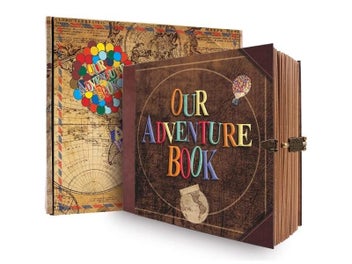 Listing 9 of 15 for 146 Page DIY Handmade Photo Album Scrapbook Our Adventure Book Retro Kraft