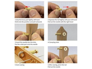 Listing 13 of 16 for YOMDID 5/10pcs Leather Suture Positioning Needle DIY Leather Tool