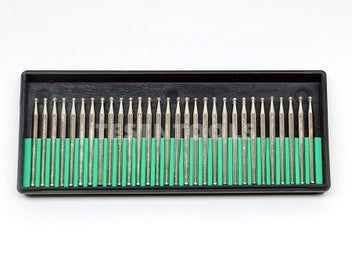 Listing 1 of 2 for Desic Diamond Carving Burrs 30 Piece 2mm Ball 120G 3.2mm Shank