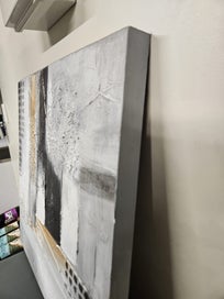 Listing 2 of 8 for Tasteful frameless oil canvas original -600x600- 3D - Ready to hang- 3 avail