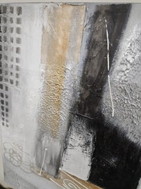 Listing 3 of 8 for Tasteful frameless oil canvas original -600x600- 3D - Ready to hang- 3 avail