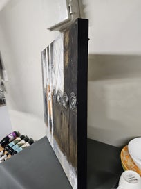 Listing 10 of 10 for Trendy frameless oil original 600x600 - with 3D effects -Ready to hang -3 avail