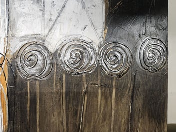 Listing 4 of 10 for Trendy frameless oil original 600x600 - with 3D effects -Ready to hang -3 avail