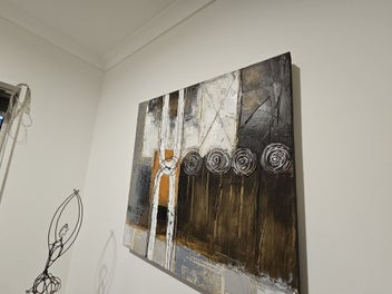 Listing 7 of 10 for Trendy frameless oil original 600x600 - with 3D effects -Ready to hang -3 avail