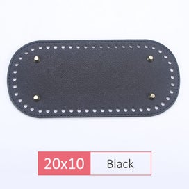 Listing 1 of 9 for QJH 1 Pcs PU Leather Oval/Round Long Knitting Crochet Bags Bottom For Thick