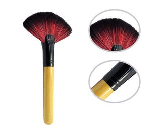 Listing 3 of 5 for Fan Brush Face Makeup Brush Highlighting Make Up Brushes Blush Bronzer Cheekb