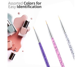 Listing 3 of 5 for 3PCS Painted Stretch Hook Drawing Pen set Multi-functional nail Liner brush g