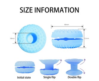 Listing 2 of 5 for 3 in 1 Makeup Brush Cleaning Mat with Brush Drying Holder, Silicone Makeup Br