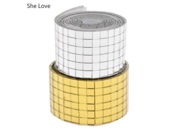 Listing 3 of 9 for Chzimade 90cm Samoprzylepne Kwadratowe Prawdziwe Szklo Lustro Plytki Z