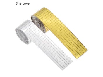 Listing 4 of 9 for Chzimade 90cm Samoprzylepne Kwadratowe Prawdziwe Szklo Lustro Plytki Z