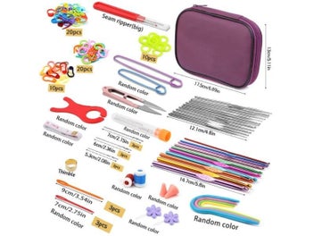 Listing 1 of 8 for KRABALL Crochet Kit For Beginners Crochet Hook Set Ergonomic Knitting Needles