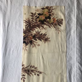 Listing 9 of 18 for Vintage Japanese Silk Decorative Floral Fabric Piece Kimono Panel