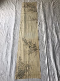 Listing 15 of 18 for Vintage Japanese Silk Decorative Floral Fabric Piece Kimono Panel