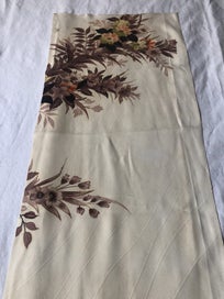 Listing 13 of 18 for Vintage Japanese Silk Decorative Floral Fabric Piece Kimono Panel