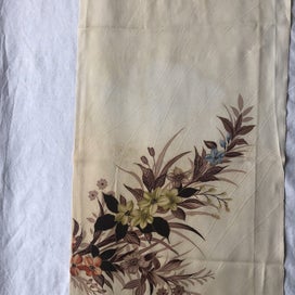 Listing 12 of 18 for Vintage Japanese Silk Decorative Floral Fabric Piece Kimono Panel