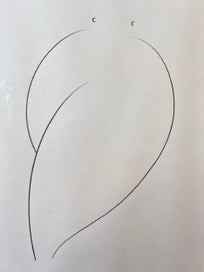 Listing 3 of 10 for Authentic CAROLINE WALLS Original Charcoal Drawing Artwork 1/1 - AFTERPAY